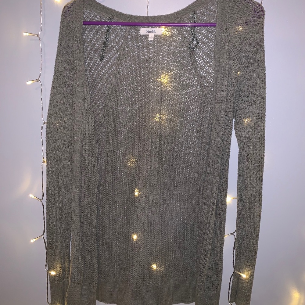 Army Green Cardigan